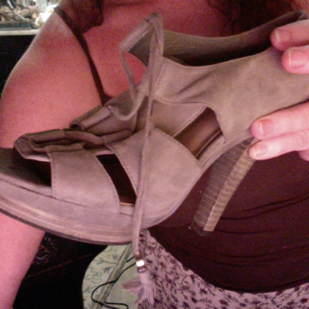 Coach grey suede shoes 8.5